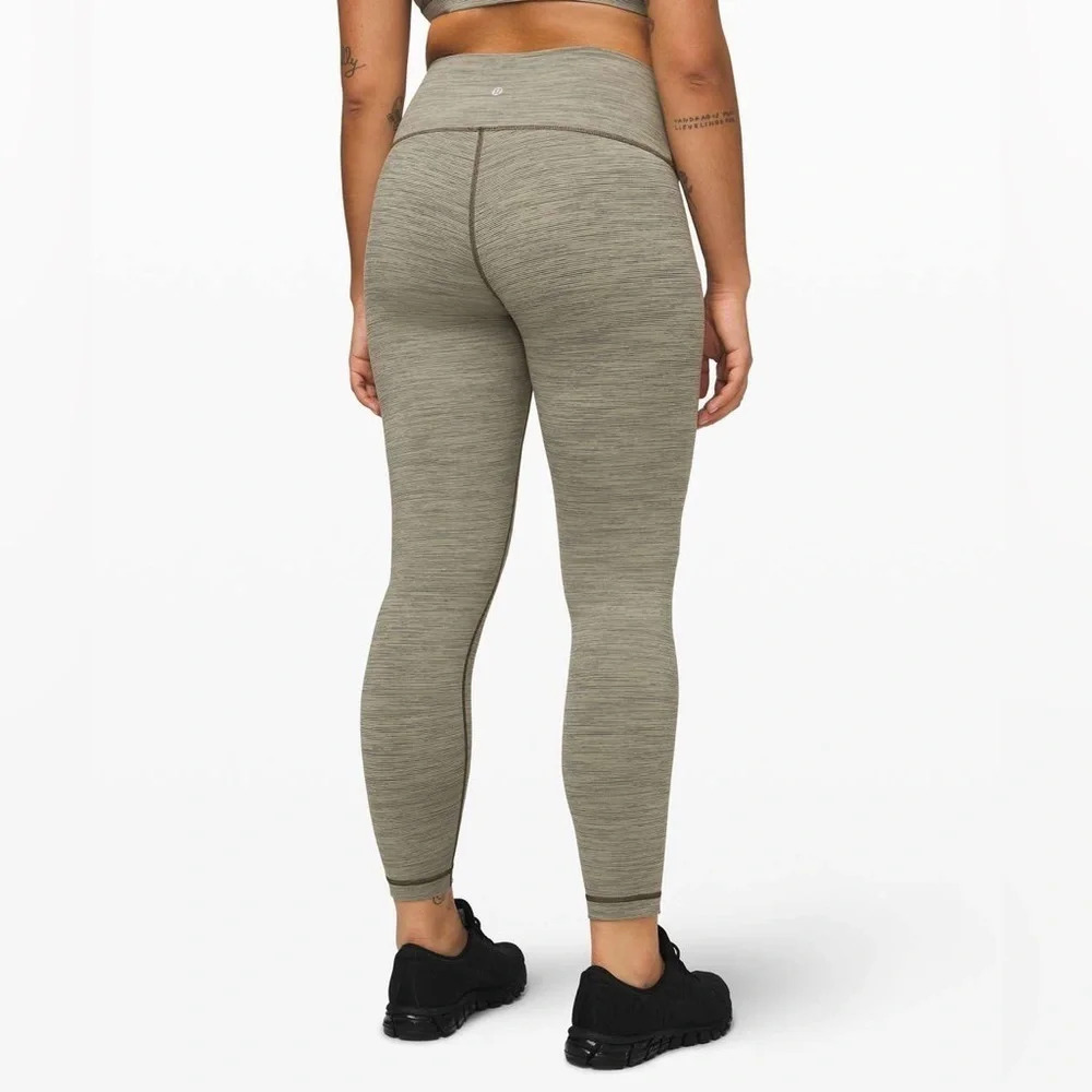 Lululemon Sage Dark Olive Full-On Luon Wunder Under High-Rise Tight Leggings 2 - Picture 7 of 7